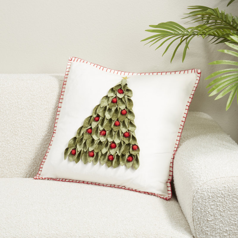 Christmas Tree Throw Pillow Cover, Duck Down