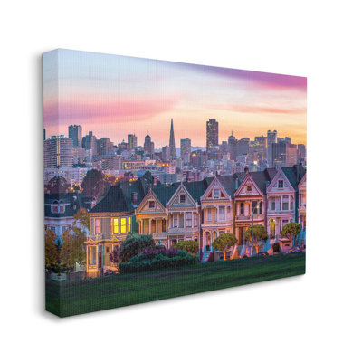 " San Francisco California Sunset Cityscape Architecture "