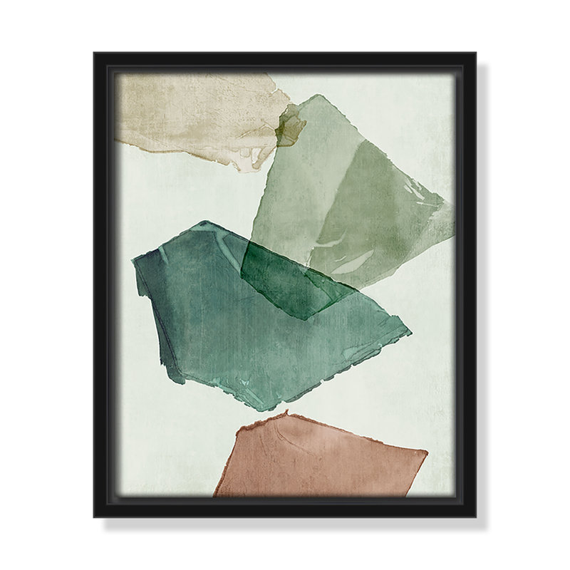«Fragments in Soft Collision I Print» par Emma Peal, H 11,5 po x l 9,5 po, Cadre flottant noir