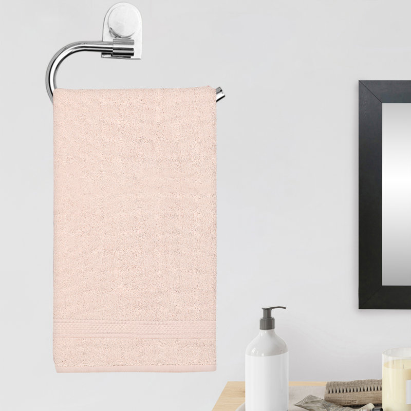 Navjoot - Ensemble de 6 serviettes de toilette de qualité supérieure ultra-absorbantes à séchage rapide Soft, Pêche rosée