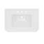 Évier de console l 31 po x H 33 po Valencia, perçage de robinet 8 po, chrome-118375677-118375675