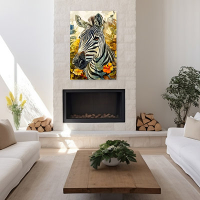 «Vibrant Zebra Floral»