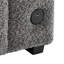Canapé-lit modulaire réversible en tissu gris de 96 po Noemi II avec méridienne de rangement, porte-gobelets, port de chargement USB et coussins décoratifs