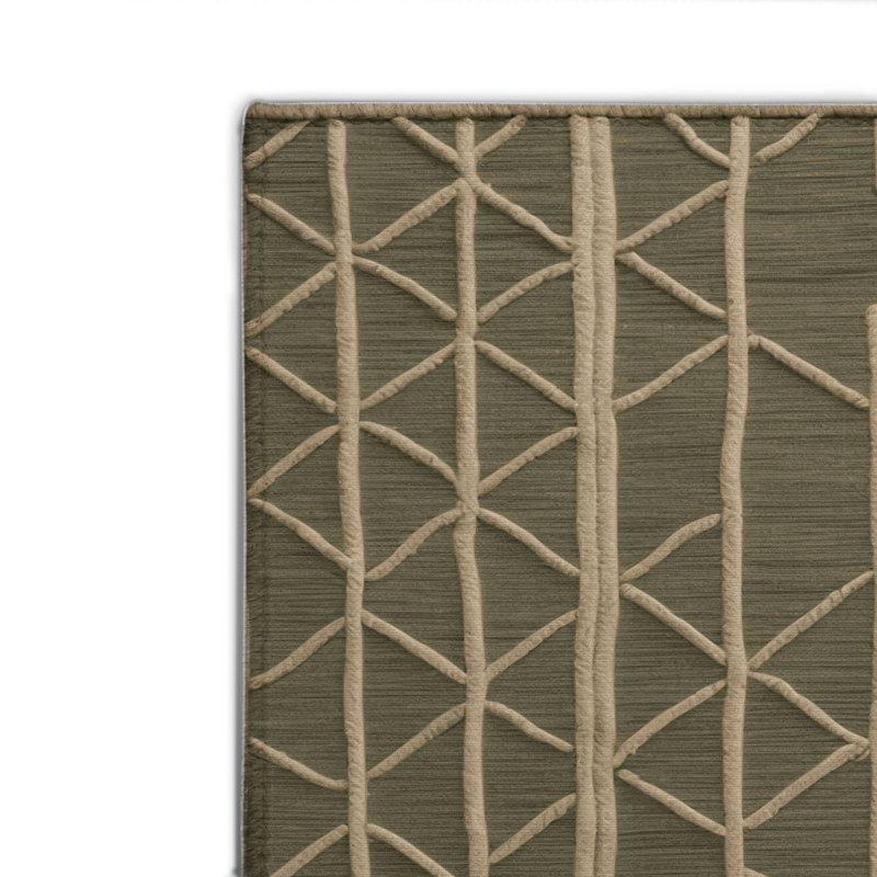 Tapis brun intérieur et extérieur Trellis, Rectangulaire 2 pi x 3 pi