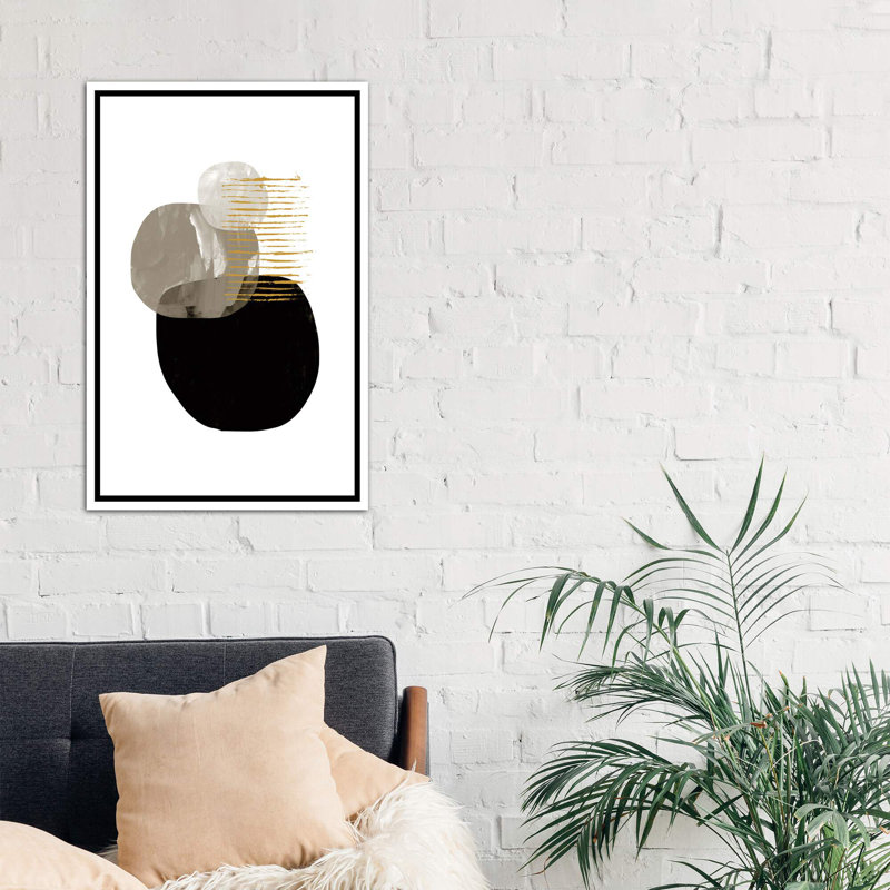 « minimal tone » par dan hobday-print, Toile blanche encadrée, H 60 po x l 40po x P 1,5 po