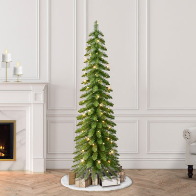 Pre-Lit Artificial Alpine Tree