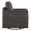Fauteuil d'appoint pivotant en cuir véritable Weston-117357149