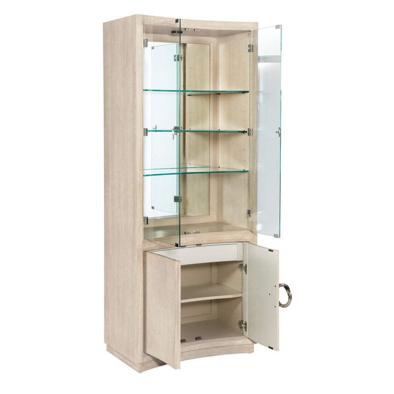 Nouveau Chic Lighted China Cabinet
