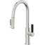 Corsano Contemporary Pull Down Kitchen Faucet with Squeeze Sprayer High Arc Spout in BFB Series Handle-1000660795