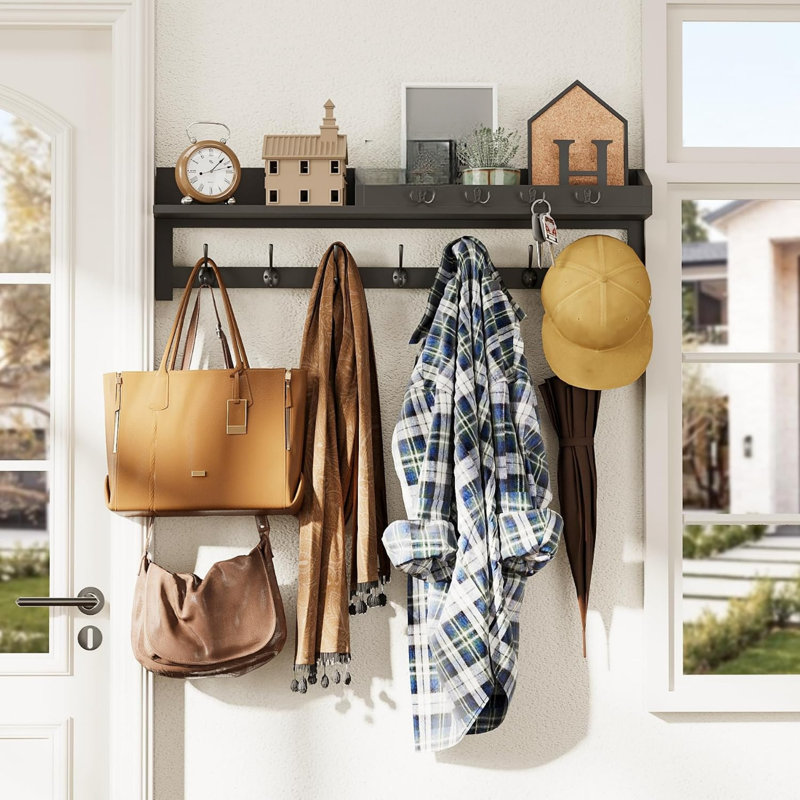 Freestanding Coat Rack, Black