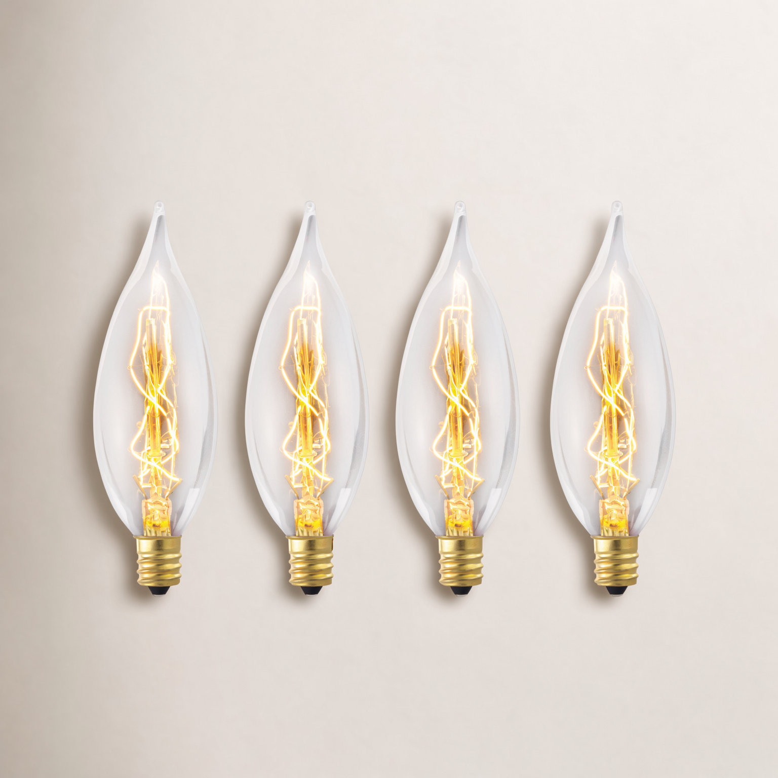25W CA10 Incandescent Dimmable Clear Bulb
