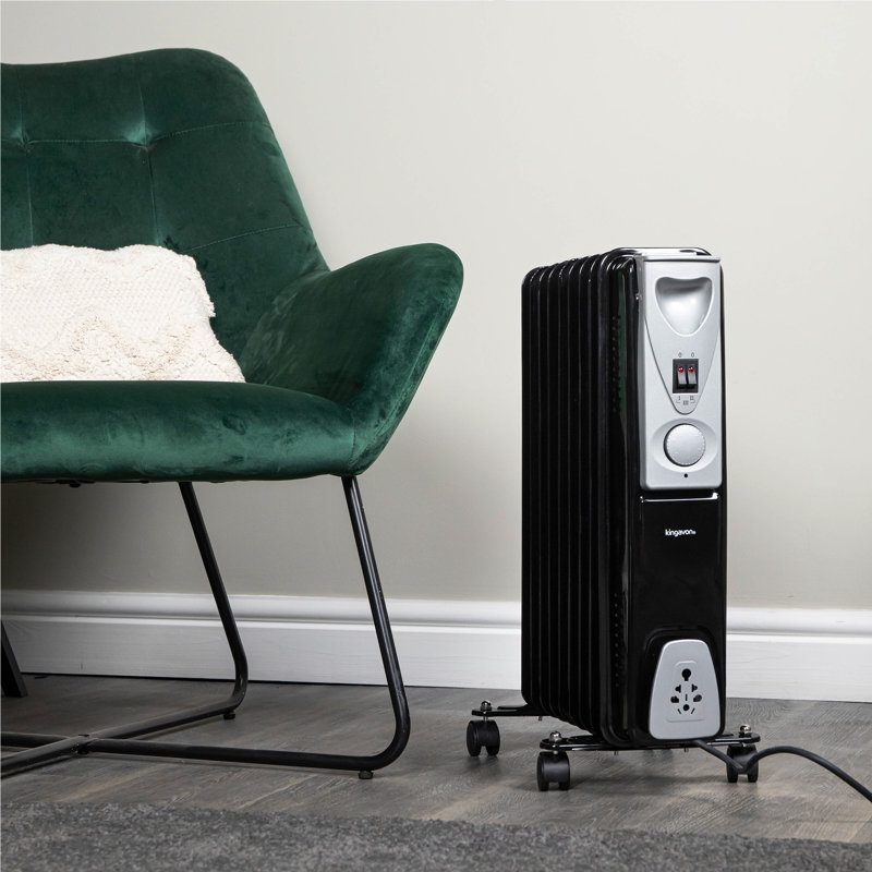 Dakota Fields Caullin 230 BTU Electric Radiator Space Heater with Adjustable Thermostat