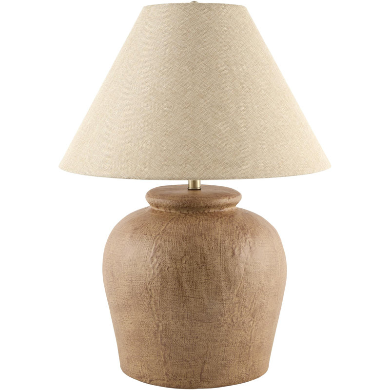 Table Lamp, Cream, Brown