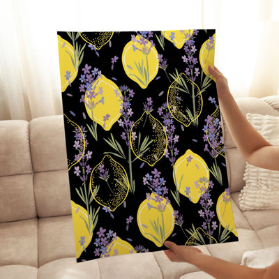 «Food and Kitchen Lemon Elegance», reproduction d'art moderne sans cadre