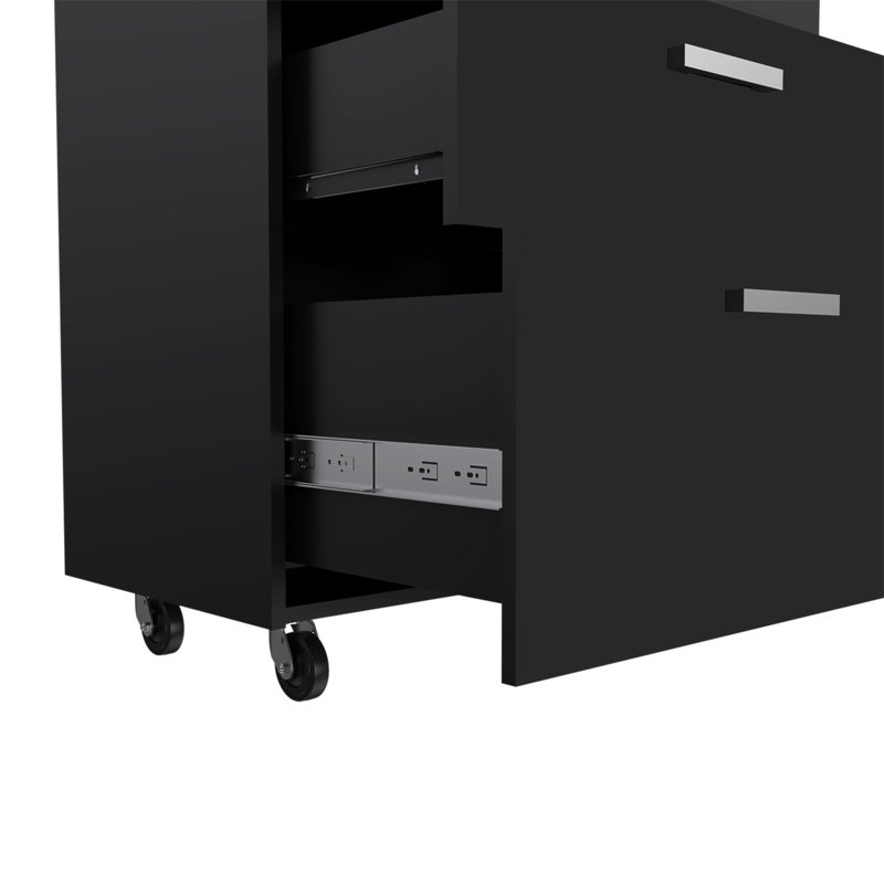 Armoire à rangement multiple H 35 po, trois tiroirs, quatre roulettes
