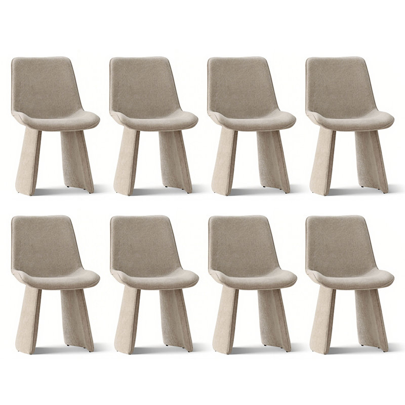 Ensemble de 8 chaises de salle à manger rembourrées Modern