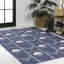 Tapis intérieur / extérieur bleu marine / crème Matthew-735473352