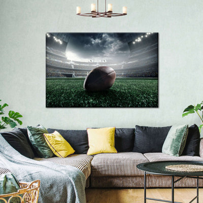 Football on Field, reproduction sur toile