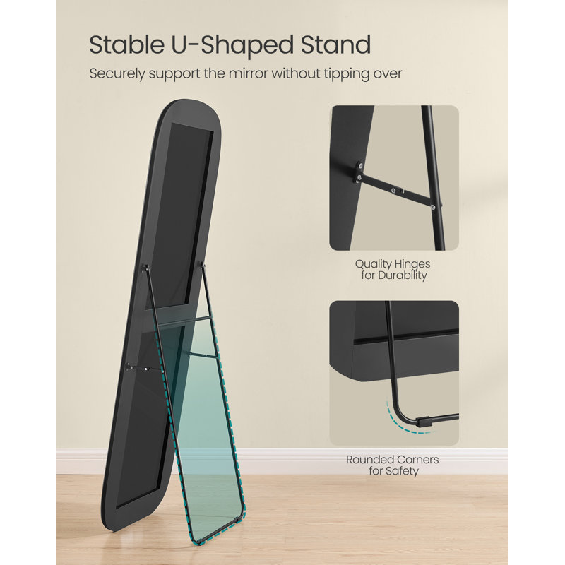 Glass Rectangle Floor Mirror