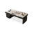 Black Rectangular with 6 drawers desk-109742708