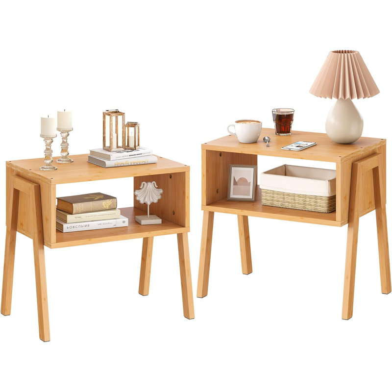 Table de chevet en bois massif Hivay