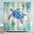 Bleu / tortue verte