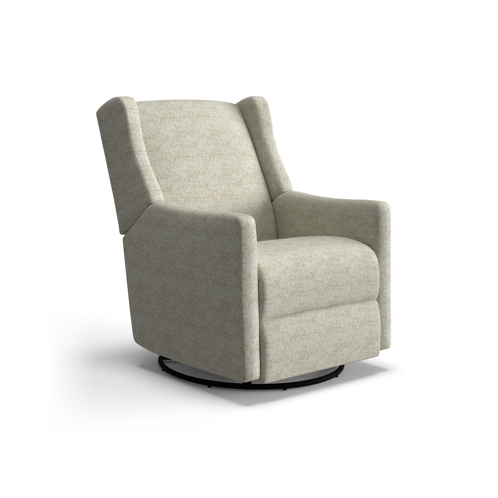Andrina Swivel Glider, Malibu Parchment Performance Chenille