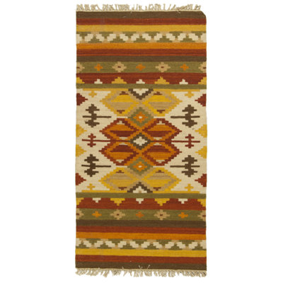 Anaheim Southwestern Flatweave 24cm X 39cm Area Rug