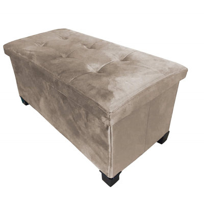 Agerton Flannel Storage Bench