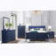 Très grand lit bleu avec DEL-216514198-216514197