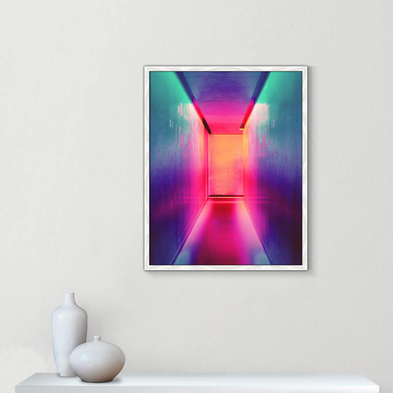 Imprimé «Neon Wonderland» par Efe Kurnaz, Cadre photo blanc sans cadre, 29.5" H x 23.5" W x 1.25" D  