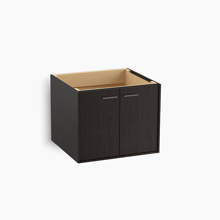Base de meuble-lavabo 24 po Jute® seulement avec 2 portes, Satin chêne