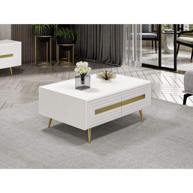 Glorias Coffee Table, White