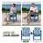 4-Person 5-Piece rectangular Patio Dining Set With Umbrella Hole-207604145