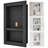 Shower Niche Ready for Tile 16" x 24", Double Shelf Organizer, Square Corners Wall-inserted Niche Recessed, Black