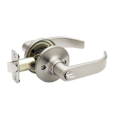 Erin Satin Nickel Privacy (Bed & Bath) Door Lever
