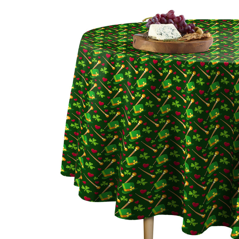 Rocester Geometric Round Tablecloth, 90" x 90"