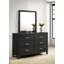 Structure de lit double - Commode - Miroir - Commode - Table de chevet-2034910859