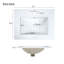 Base de meuble-lavabo simple 18,3 po seulement