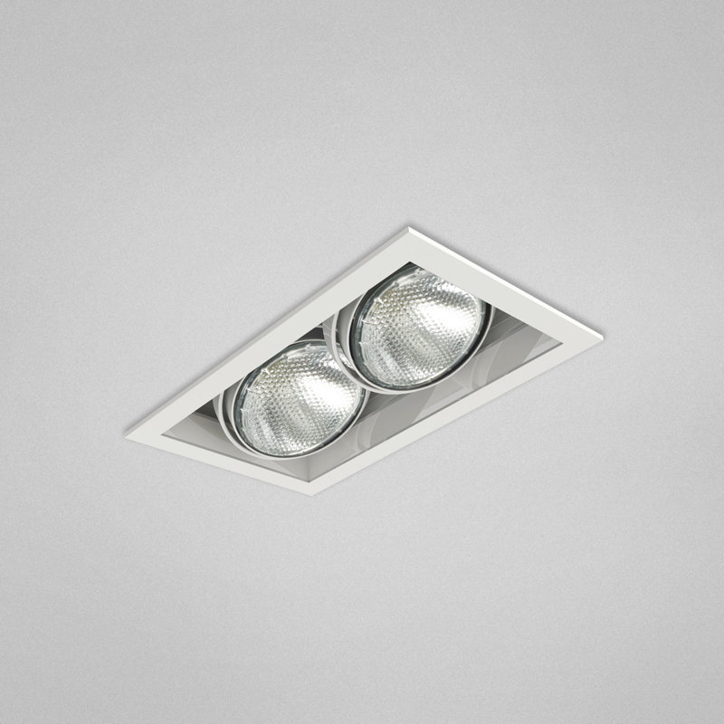 Ensemble de 2 lumières encastrées multiples 2 lumières