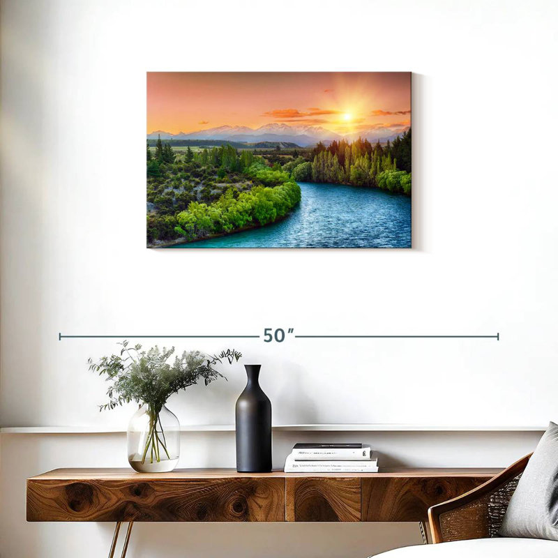 Alvord Clutha River Beautiful Sunset, 20" H x 30" W
