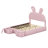 Fun Character-Style Platform Bed with Distinctive Ear Headboard and Soft Glow Illumination