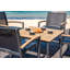 SoHo 42" Square Teak Aluminum Outdoor Coffee Table-774544322
