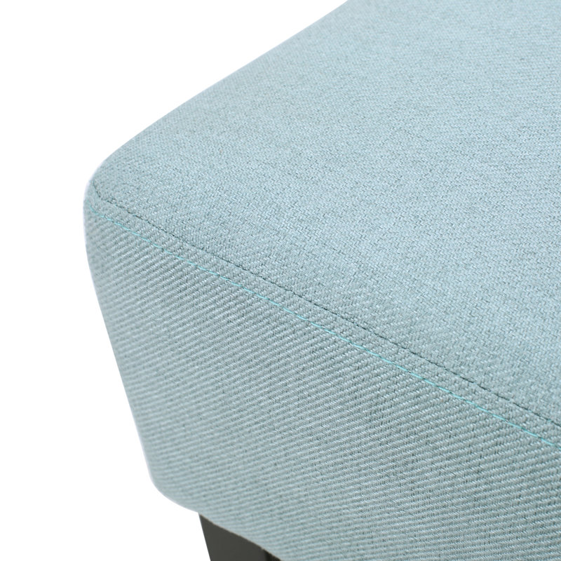Set Of 2, 26.75" Backless Height Barstool, Light Blue
