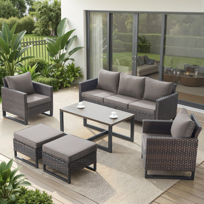 5 - Person Patio Conversation Sets With Cushions