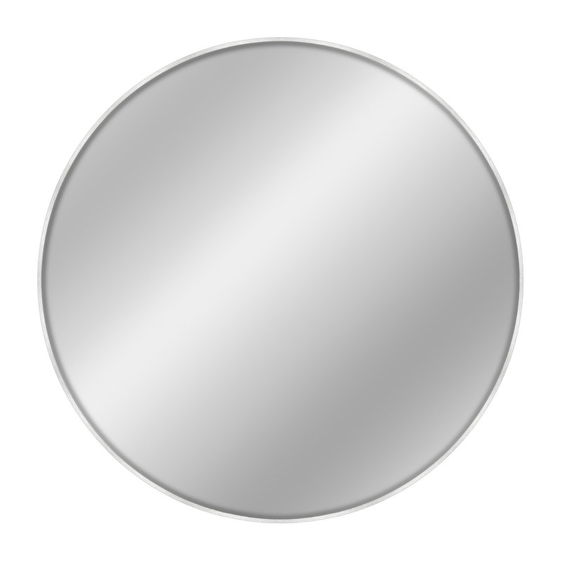 nielsen Jaron Round Wall Mirror, Aluminium, 60 cm H x 60 cm W, Silver
