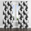 Rideaux abstraits pour chambre à coucher - Rideau à œillets Modern Ink Cloud - 1 panneau-268458045-268458046
