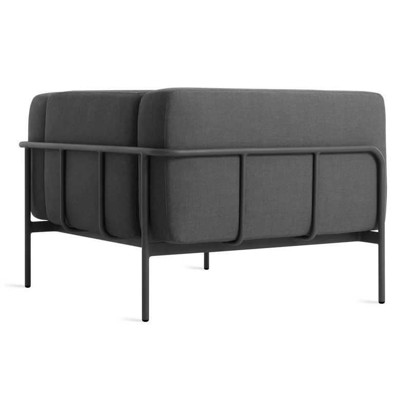 Cache Outdoor Lounge Chair, Dark Gray