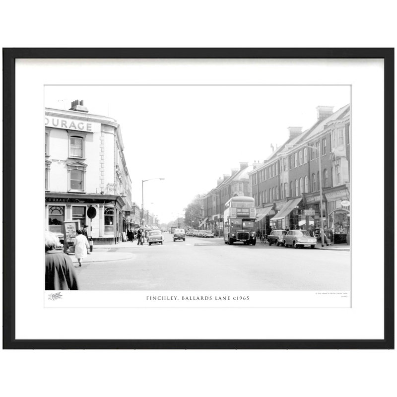 Finchley, Ballards Lane C1965 by Francis Frith - Single Picture Frame Print, 28cm H x 36cm W x 2.3cm D