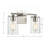 Gabi  Meridian 2-Light Vanity Light with Clear Glass Shades, Modern Bathroom Wall Light, Damp Rated-2145701269